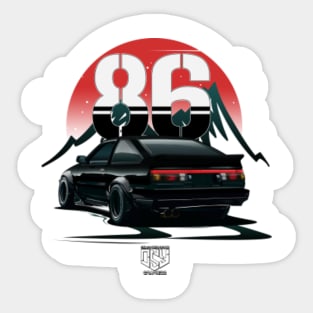 AE86 Trueno (Black) [ OSY Graphics ] Sticker